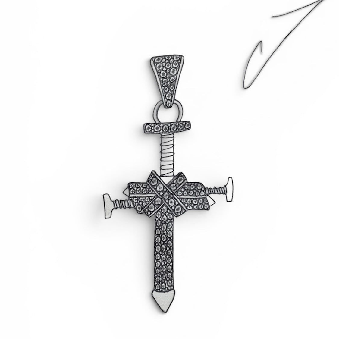 NAIL CROXS PENDANT