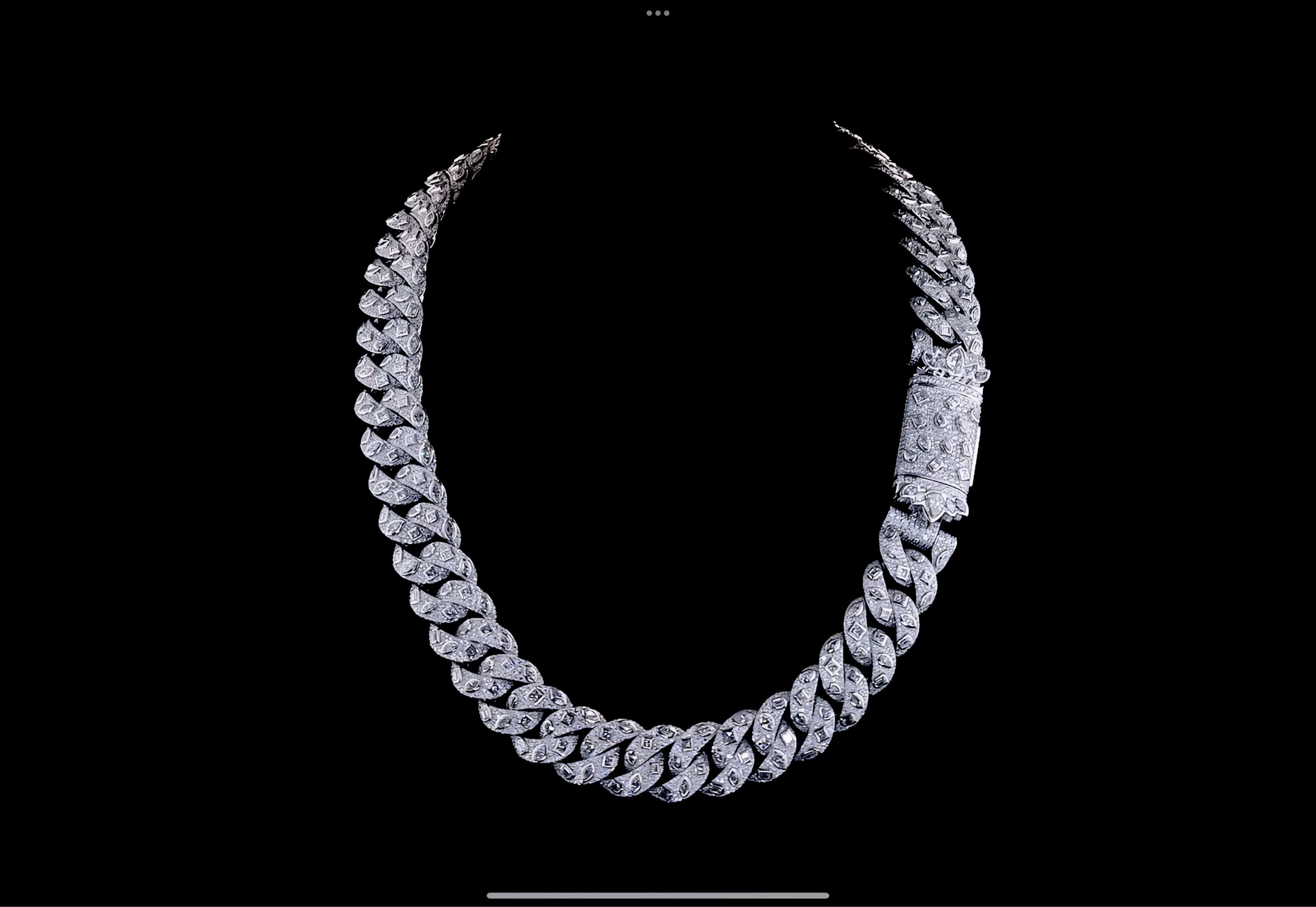 MULTIPLE CUT DIAMOND MIAMI CUBAN LINK CHAIN