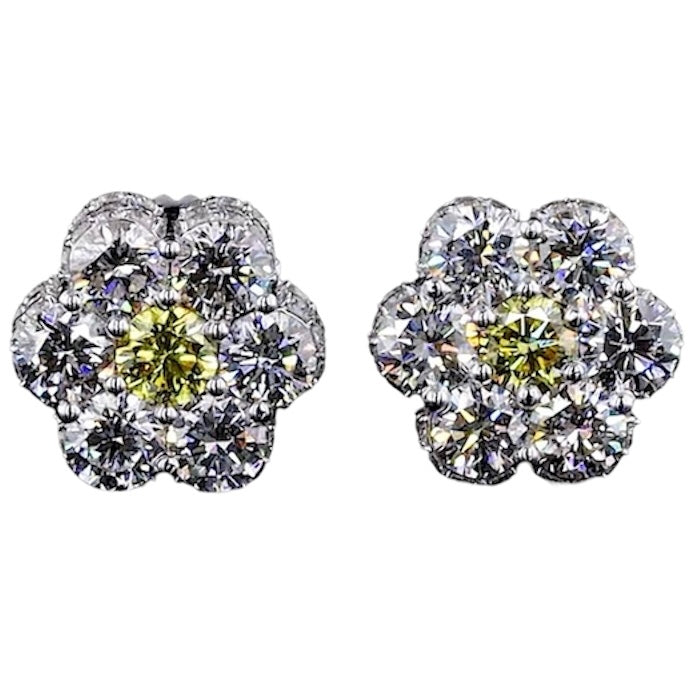 DIAMOND CLUSTER EARRINGS